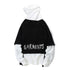 Men Graffiti Oversize Hip-hop Hoodie